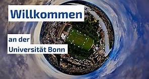 Willkommen an der Uni Bonn. Welcome at the University of Bonn.