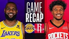 Game Recap: Rockets 135, Lakers 119