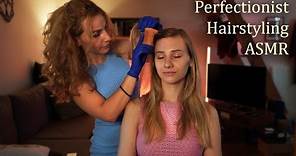 ASMR Perfectionist HAIR FIXING, Finishing Touches & HAIRSTYLING, Hairline | Real Person ASMR