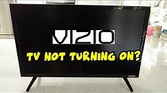 How to Fix Your Vizio TV That Won't Turn On - Black Screen Problem