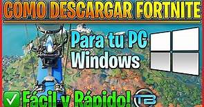 Como DESCARGAR FORTNITE para PC (2021) WINDOWS 7, 8 y 10 ⏬ Ultima versión Gratis y en Español.