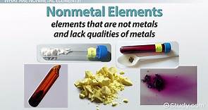 Nonmetal Elements | Definition, Properties & Examples