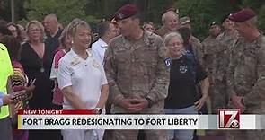 North Carolina's Fort Bragg redesignating to Fort Liberty