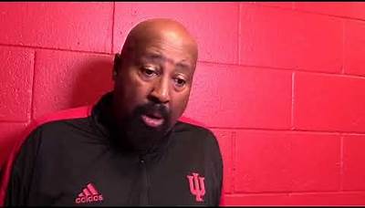 Indiana basketball coach Mike Woodson Wisconsin postgame 64-59