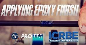 AT ProStaff Rod Building Tips with Don Shafar applying Epoxy Finish
