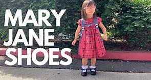 JABASIC Girl's Mary Jane School Uniform Shoes