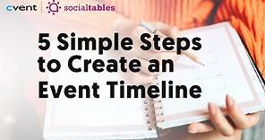 How to Create an Event Timeline: 5 Simple Steps
