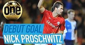 Nick Proschwitz Debut Goal for Barnsley v Blackburn