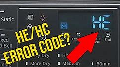 What the Samsung Dryer hE/hC Code Means and How to Fix It