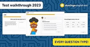 Duolingo English Test Walkthrough 2023: Test overview with all question types