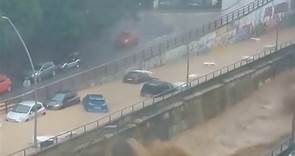 Una intensa tormenta en Terrassa provoca inundaciones y carreteras desbordadas