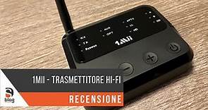 1Mii - Ricevitore Trasmettitore Bluetooth HiFi per TV Home Stereo 2 Cuffie Wireless