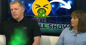 Neil Lennon stopping to FART ON AIR LIVE