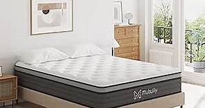 Queen Mattress,8 Inch Hybrid Mattress in a Box with Gel Memory Foam,Motion Isolation Individually Wrapped Pocket Coils Mattress,Pressure Relief,Medium Firm Support,CertiPUR-US.