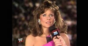Miss Elizabeth decides whose corner she will be in at WrestleMania V: Saturday Night's Main Event, M
