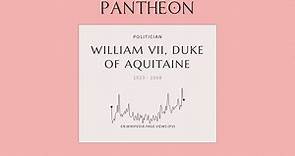 William VII, Duke of Aquitaine Biography - Duke of Aquitaine