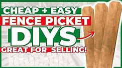 Grab $3 wood fence pickets NOW to make these EASY Christmas DIYs 🌲 PLUS they're great to sell!