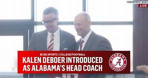 Kalen DeBoer introduced as Alabama's new head football coach | CBS Sports