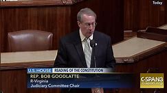 U.S. House of Representatives-House Reading of the Constitution
