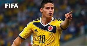 James Rodriguez goal vs Uruguay | ALL THE ANGLES | 2014 FIFA World Cup