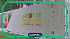 Imhotep Charter students growing food at a hydro-tech farm