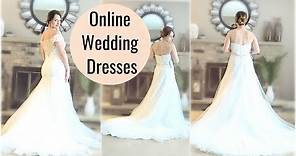 Trying On Affordable Online Wedding Dresses (Azazie.com)