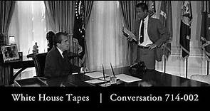 "Smoking Gun": Richard Nixon and Bob Haldeman discuss the Watergate break-in, June 23, 1972