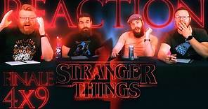 Stranger Things 4x9 FINALE REACTION!! "Chapter Nine: The Piggyback"