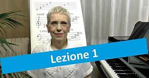 Video corso di pianoforte: Livello 1 - Lezione n. 1