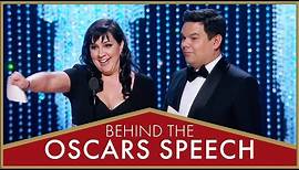 Kristen Anderson-Lopez and Robert Lopez - "Remember Me" from "Coco" | Behind the Oscars Speech