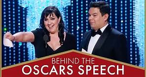 Kristen Anderson-Lopez and Robert Lopez - "Remember Me" from "Coco" | Behind the Oscars Speech