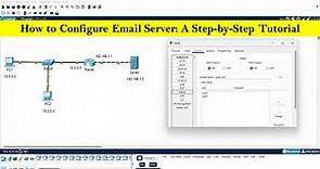 How to configure Email Server | Email Server configuration step by step in cisco packet tracer