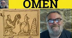 🔵 Omen Meaning - Omen Examples - Omen Definition - Essential Vocabulary - Omen