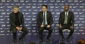 Quique Setién es presentado como nuevo DT del Barcelona y de Arturo Vidal