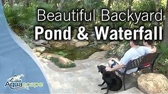 Beautiful Backyard Pond & Waterfall