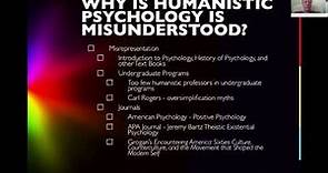 Humanistic Psychology - A General Introduction