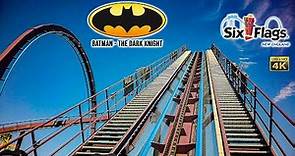 2023 Batman The Dark Knight Roller coaster On Ride 4K POV Six Flags New England
