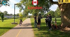 Thames River Walking Tour London, Ontario 4K | Virtual Tour Thames River Downtown London, Canada