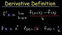 Definition of the Derivative