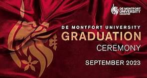DMU September Graduations 2023: Friday 15 September 2pm