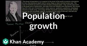 Thomas Malthus and population growth | Cosmology & Astronomy | Khan Academy