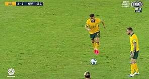 Ajdin Hrustic scores stunning free kick for his first Socceroos goal | Australia v Kuwait