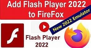 How To Enable New Flash Player 2022 On Mozilla Firefox | How To Play Flash Content On Firefox
