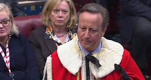 Former PM David Cameron becomes Lord Cameron of Chipping Norton