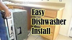 Dishwasher How To Install A Dishwasher in less than 1 hour! How To Replace A Dishwasher