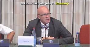 Dr. David Martin gives a speech to the EU parliament concerning the WHO