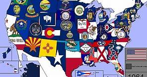 Evolution of U.S. State & Territory Flags (1776 - 2018)
