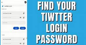 How To Find Your Twitter Login Password (on Computer, Mobile)