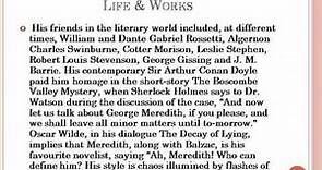 George Meredith Life & Works