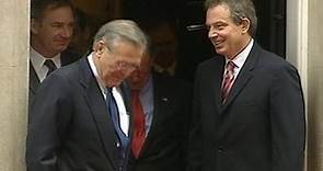 Geoff Hoon and Tony Blair meet with Donald Rumsfeld in June 2002